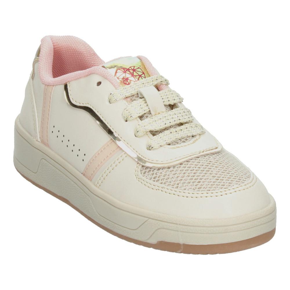 Foto 3 pulgar | Tenis Tropicana Latte Con Rosa Pastel Para Niña [tro1374] Beige