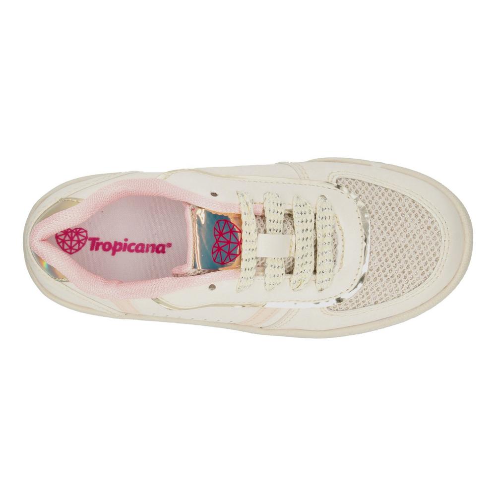 Foto 8 pulgar | Tenis Tropicana Latte Con Rosa Pastel Para Niña [tro1374] Beige