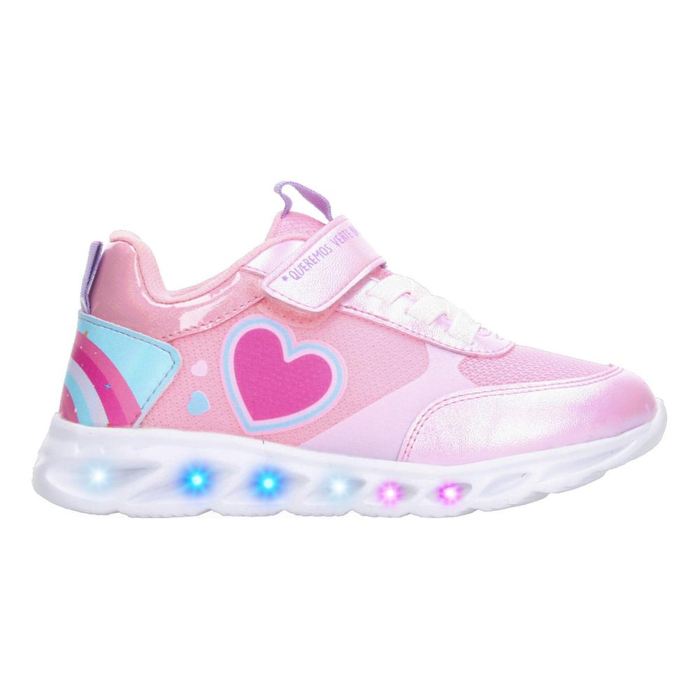 Foto 1 | Tenis Tropicana Rosa Con Luces Led Para Niña Rosa