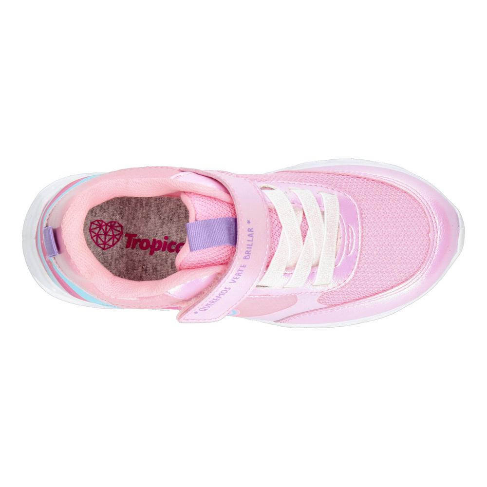 Foto 8 pulgar | Tenis Tropicana Rosa Con Luces Led Para Niña Rosa