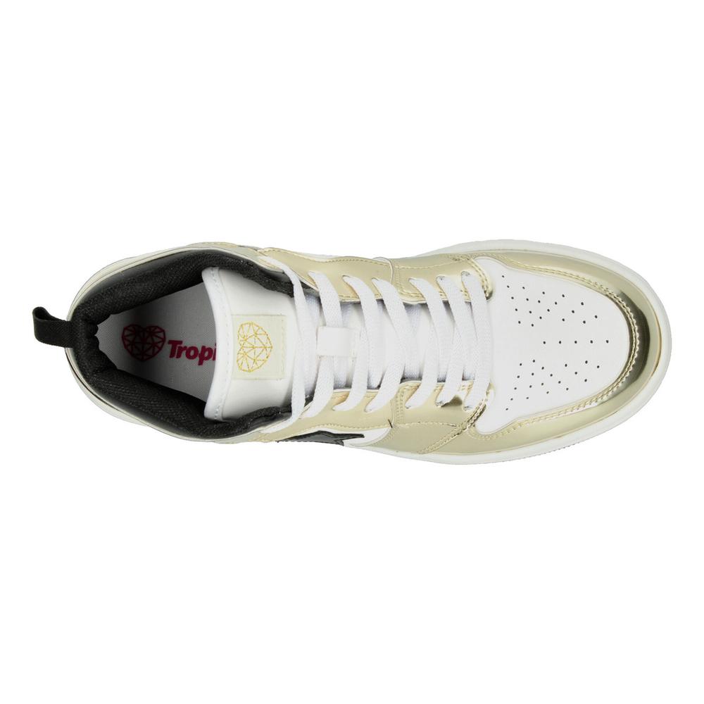 Foto 8 | Tenis Tropicana Dorado Para Niña T22-26 [tro1510] Blanco