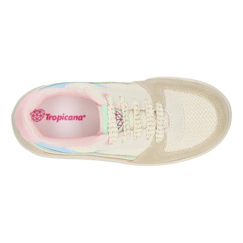 Foto 8 pulgar | Tenis Tropicana Latte Para Niña [tro1376] Beige