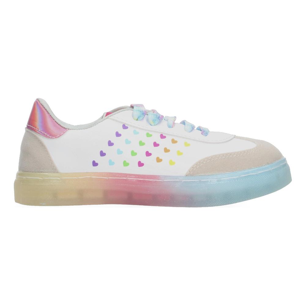 Foto 2 pulgar | Tenis Tropicana Blanco Cintas Multicolor Para Niña Multicolor