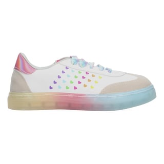Foto 1 | Tenis Tropicana Blanco Cintas Multicolor Para Niña Multicolor