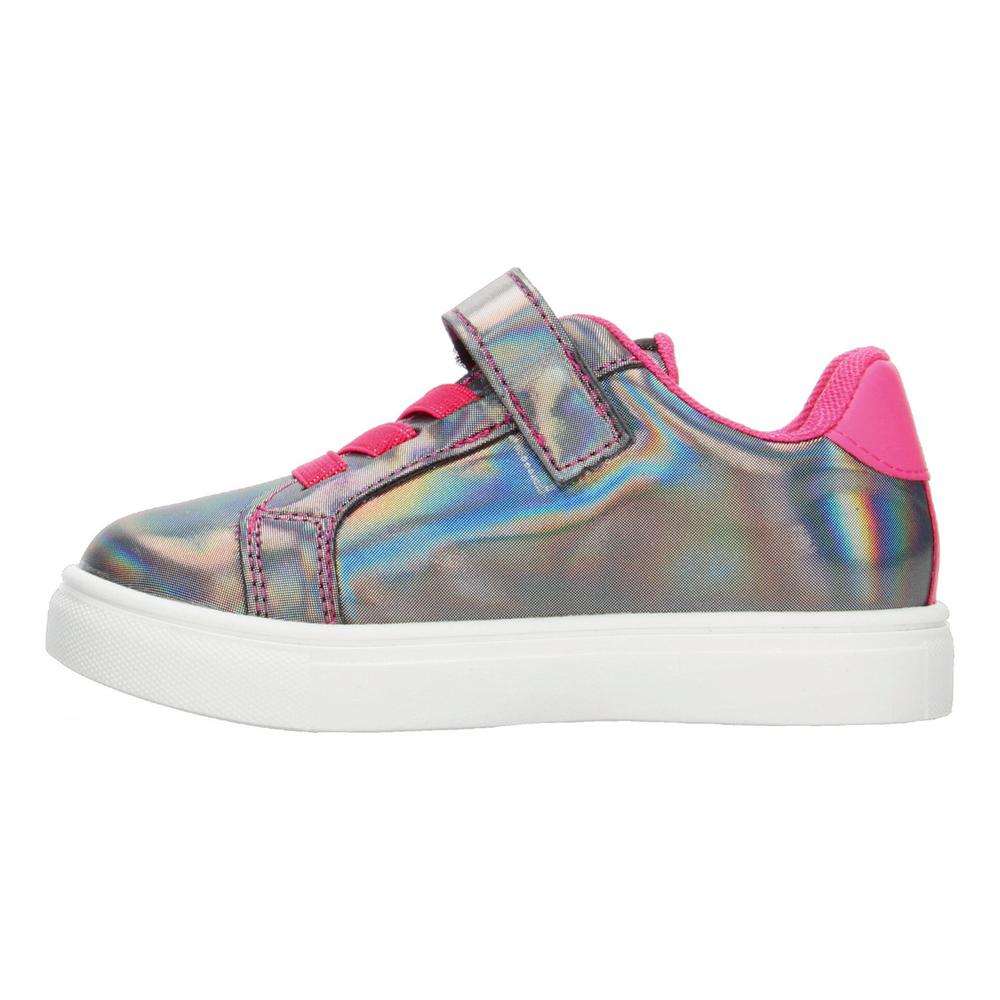 Foto 5 pulgar | Tenis Tropicana Plateado Con Corazones Para Niña [tro1399] Multicolor
