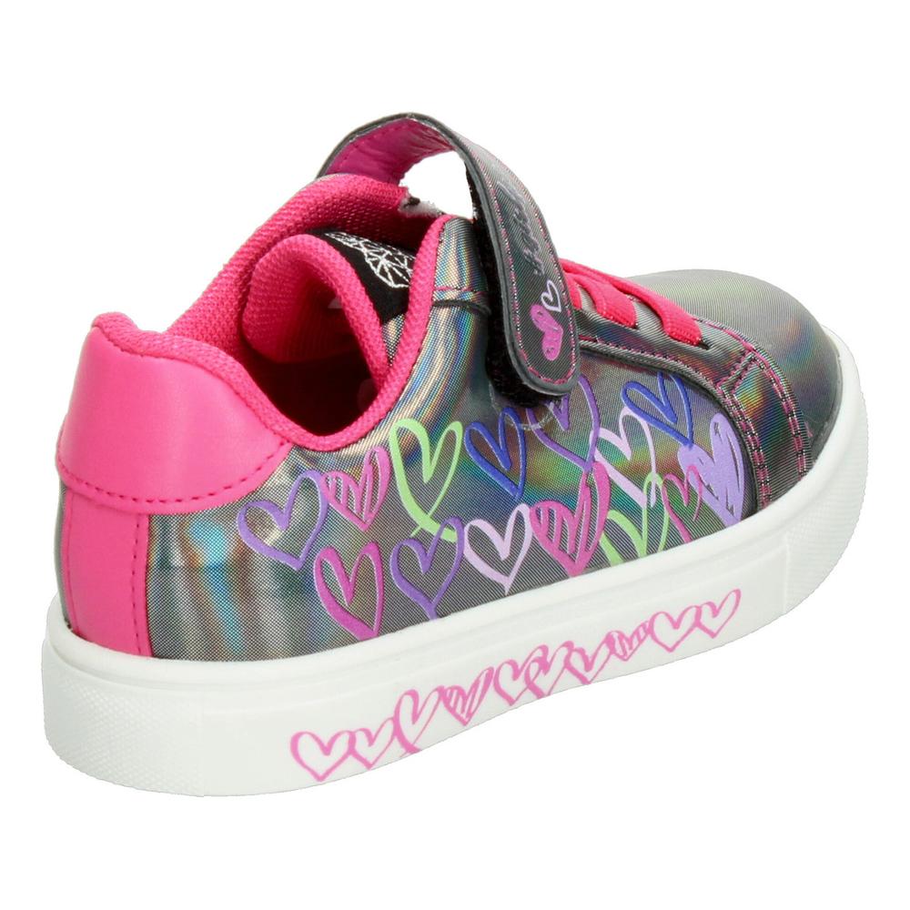 Foto 6 pulgar | Tenis Tropicana Plateado Con Corazones Para Niña [tro1399] Multicolor