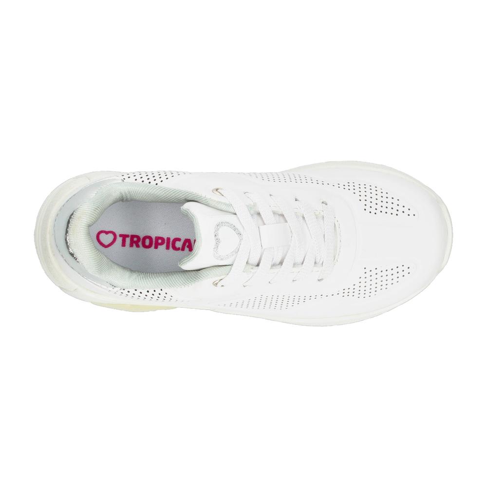 Foto 9 pulgar | Tenis Tropicana Blanco Para Niña T18-22 [tro1530] Blanco