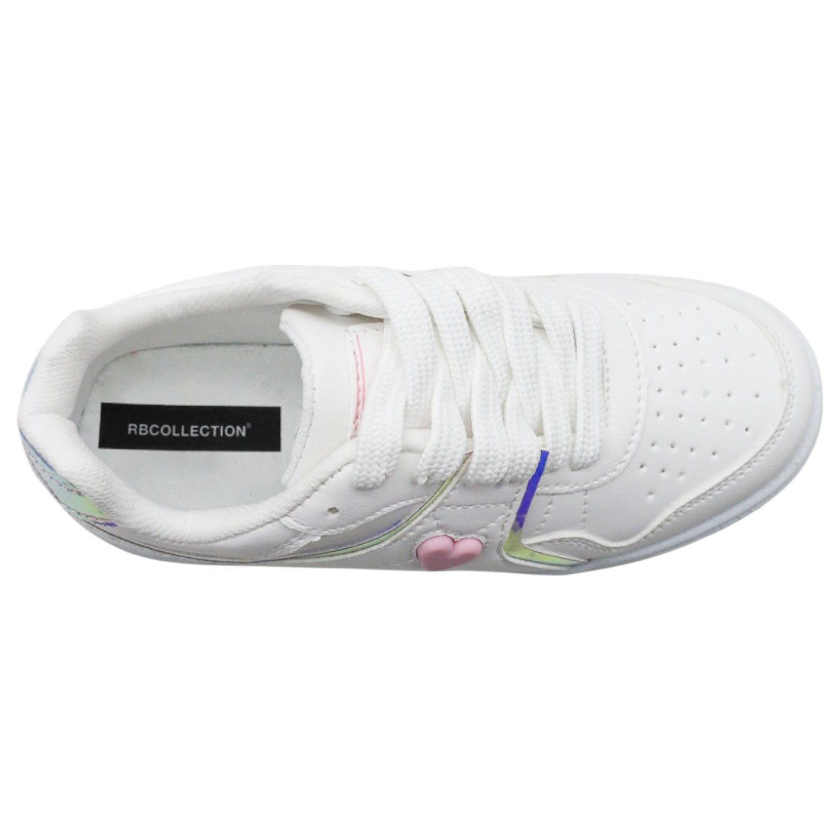 Foto 4 pulgar | Tenis Exterior Piel Vegana Color Blanco Para Niña De Rbcollection