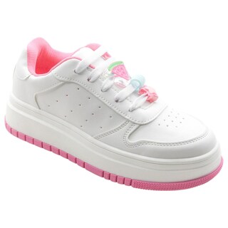Foto 1 | Tenis Exterior Piel Color Blanco Para Niña De Rbcollection