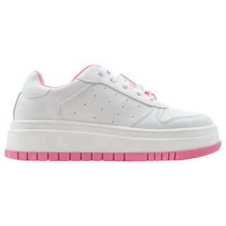 Foto 3 | Tenis Exterior Piel Color Blanco Para Niña De Rbcollection