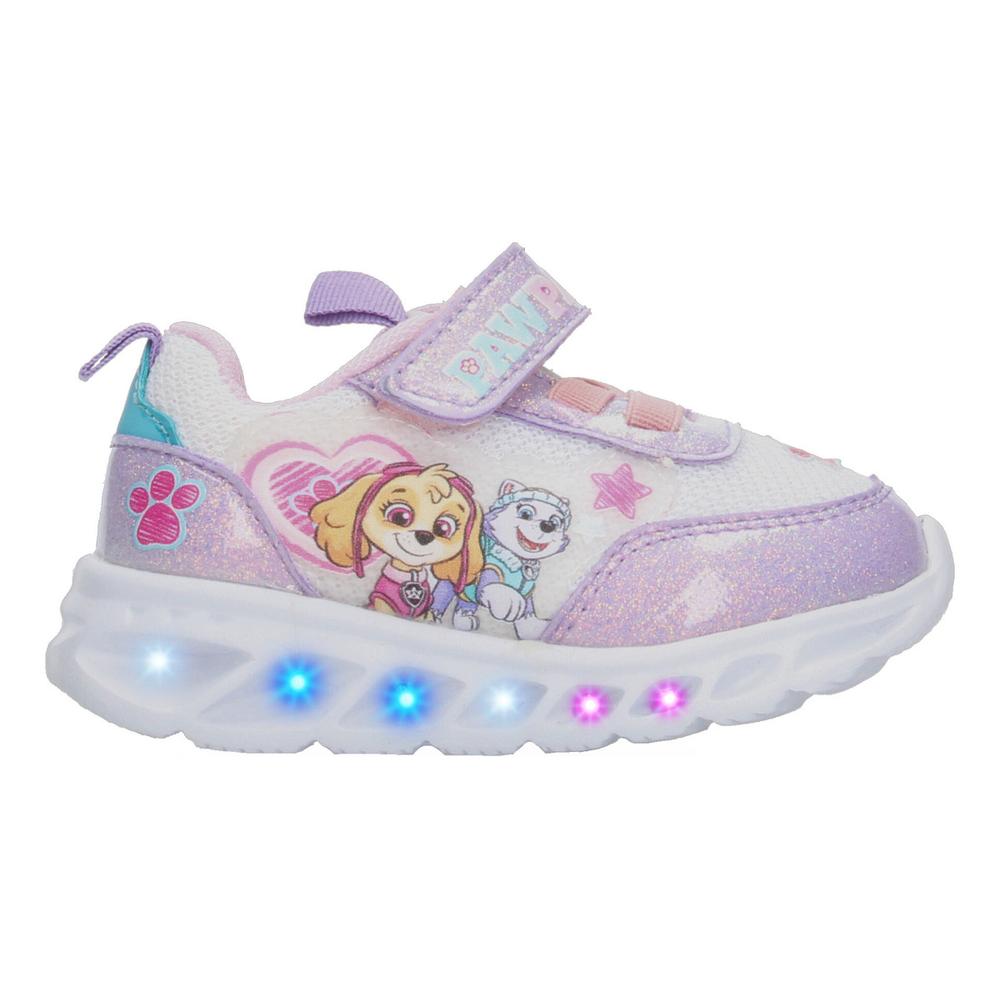 Foto 3 pulgar | Tenis Nickelodeon Blanco Para Niña [ned7] Lila