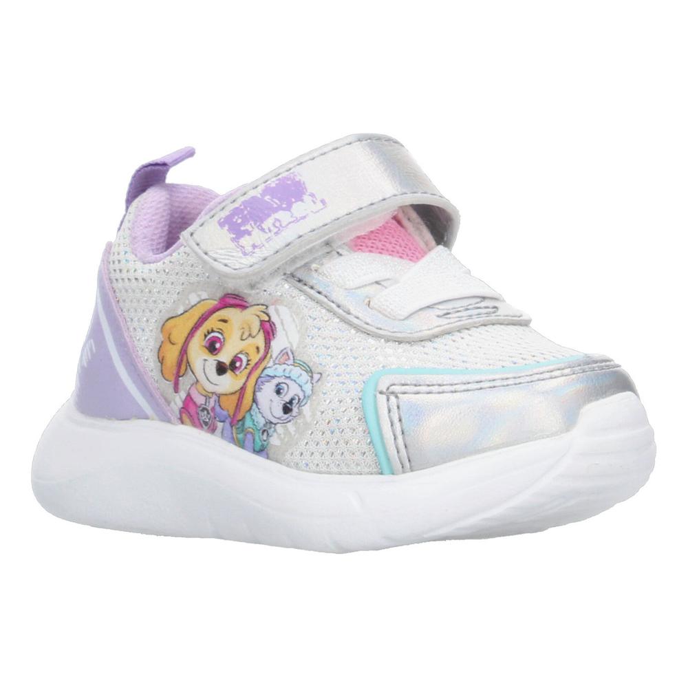Foto 2 | Tenis Niña Paw Patrol Nickelodeon Plateado Ajuste Velcro Infantil Morado Lila Cómodo Ligero Lila