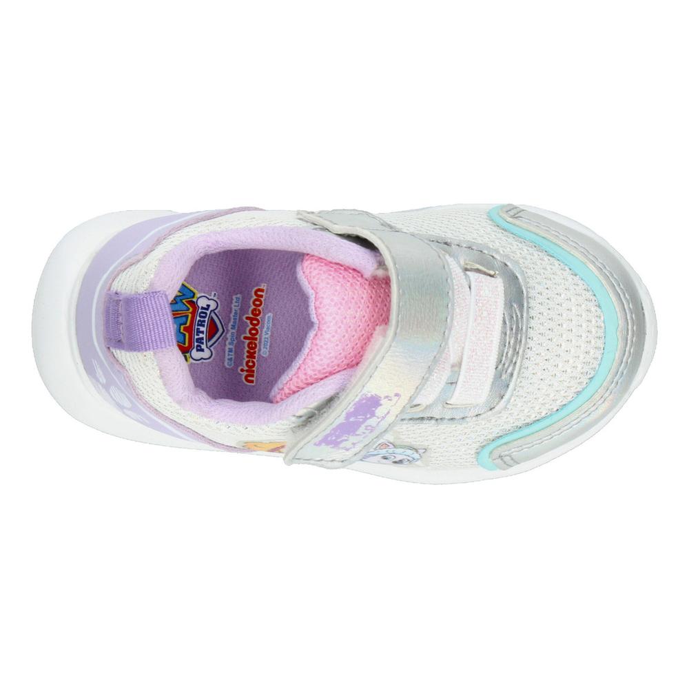 Foto 9 pulgar | Tenis Niña Paw Patrol Nickelodeon Plateado Ajuste Velcro Infantil Morado Lila Cómodo Ligero Lila