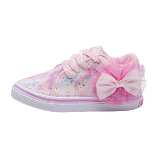 Foto 2 | Tenis Calzado Watanabe Color Rosa Brillo Y Moño