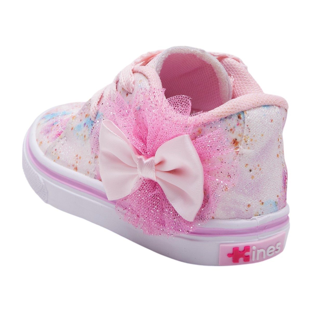 Foto 4 pulgar | Tenis Calzado Watanabe Color Rosa Brillo Y Moño