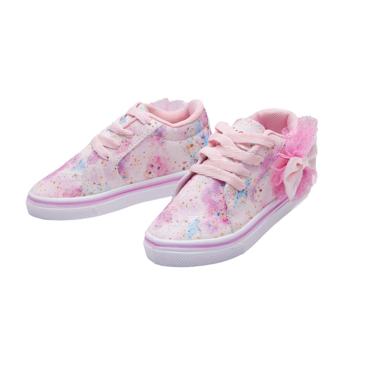 Foto 4 | Tenis Calzado Watanabe Color Rosa Brillo Y Moño