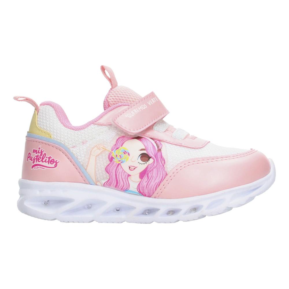 Foto 1 | Tenis Mis Pastelitos Rosa Para Niña [mpt13] Blanco