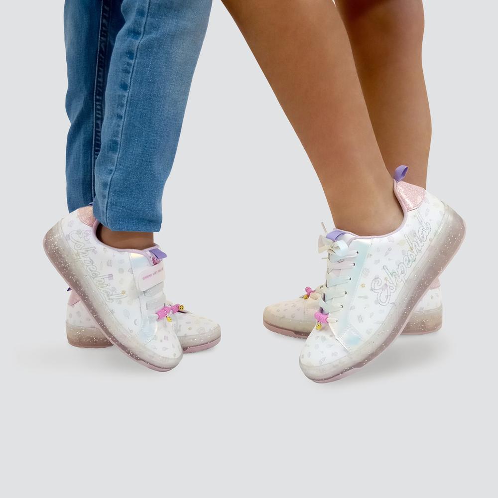 Foto 3 | Tenis Mis Pastelitos Blanco Para Niña [mpt11] Multicolor