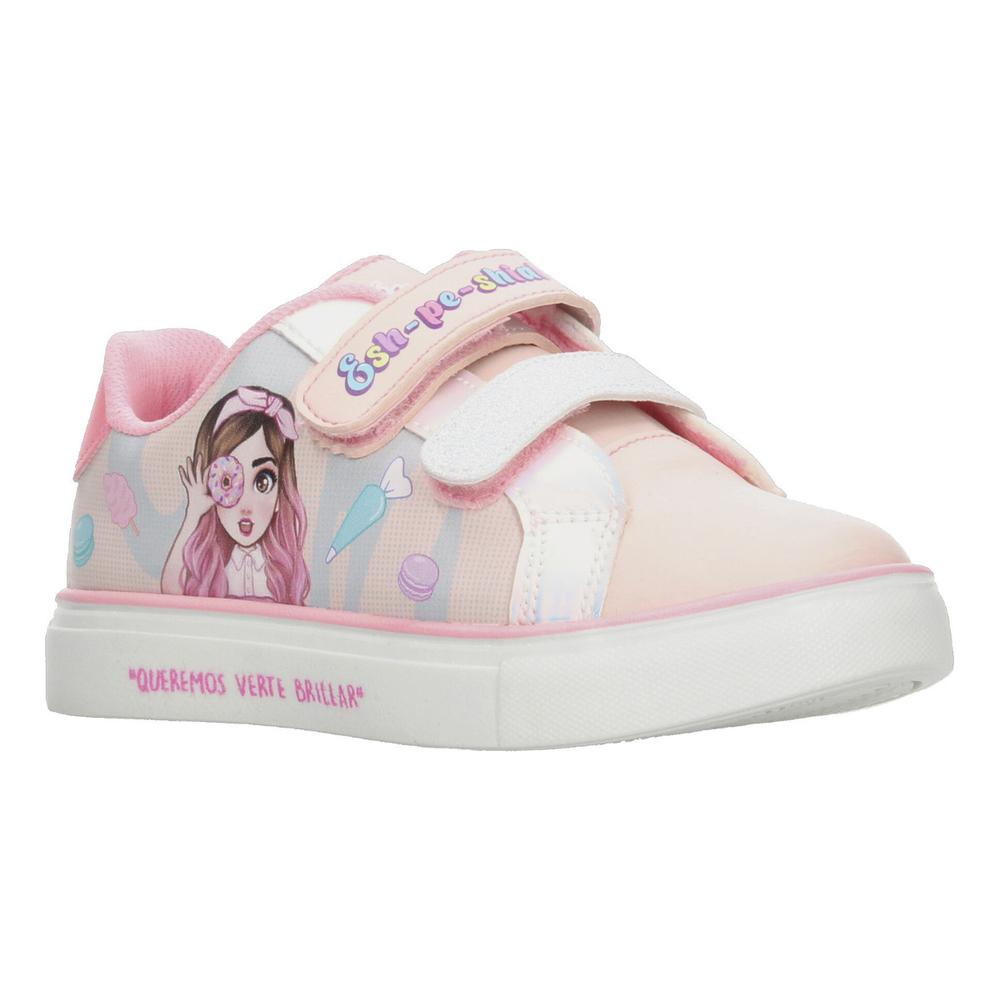 Foto 3 pulgar | Tenis Mis Pastelitos Rosa Para Niña [mpt14] Multicolor