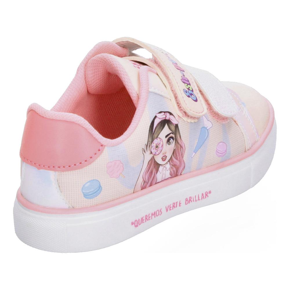 Foto 4 pulgar | Tenis Mis Pastelitos Rosa Para Niña [mpt14] Multicolor