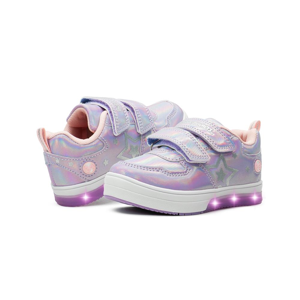 Foto 3 pulgar | Tenis Luces Niña Bubble Gummers Sowi Moda Color Lila 15-21 Lila