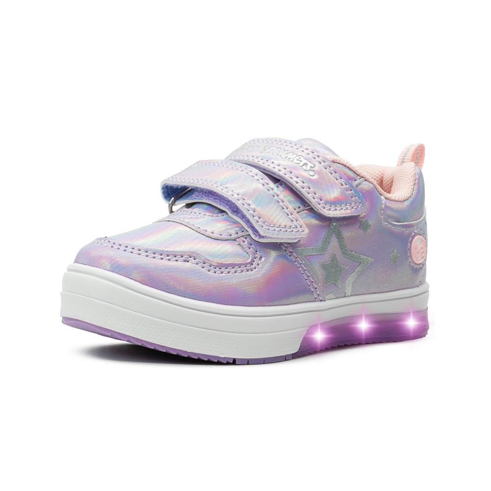 Foto 5 pulgar | Tenis Luces Niña Bubble Gummers Sowi Moda Color Lila 15-21 Lila