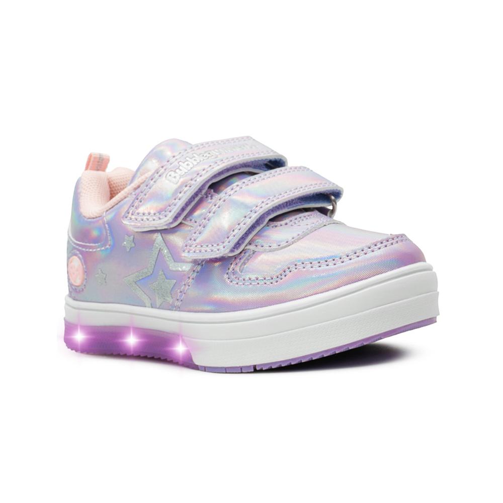 Foto 6 pulgar | Tenis Luces Niña Bubble Gummers Sowi Moda Color Lila 15-21 Lila