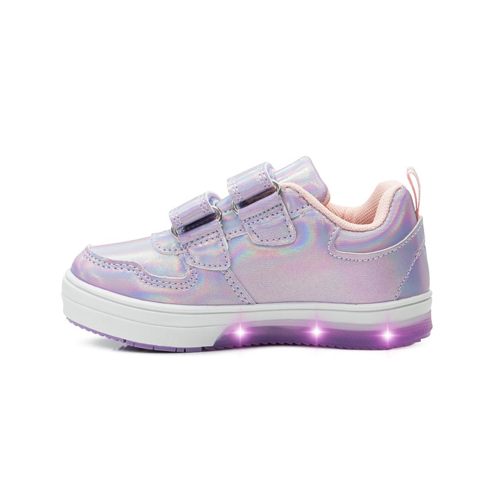 Foto 7 pulgar | Tenis Luces Niña Bubble Gummers Sowi Moda Color Lila 15-21 Lila