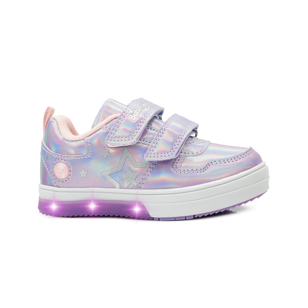Foto 8 pulgar | Tenis Luces Niña Bubble Gummers Sowi Moda Color Lila 15-21 Lila