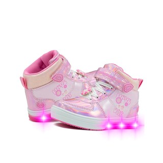 Foto 2 | Tenis Bota Con Luces Bubble Gummers Thalia Para Niña 14-21 Fucsia