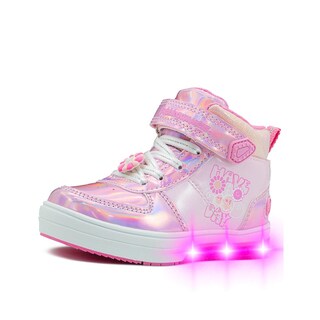 Foto 4 | Tenis Bota Con Luces Bubble Gummers Thalia Para Niña 14-21 Fucsia