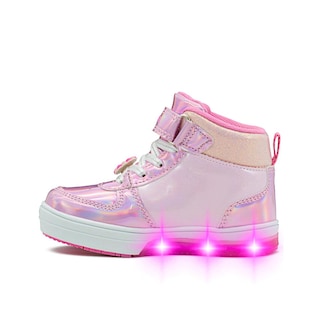 Foto 6 | Tenis Bota Con Luces Bubble Gummers Thalia Para Niña 14-21 Fucsia