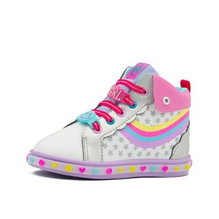 Foto 4 | Tenis Botita Niña Bubble Gummers Bota Arcoiris Blanco Lila Blanco