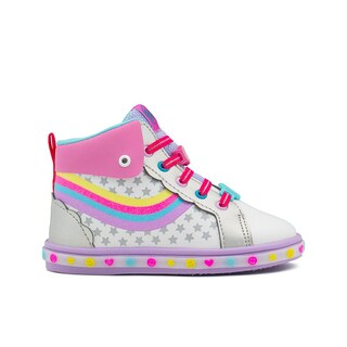 Foto 7 | Tenis Botita Niña Bubble Gummers Bota Arcoiris Blanco Lila Blanco