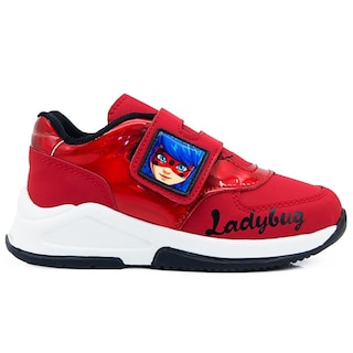 Foto 5 | Tenis De Lady Bug Para Niña Marinette Miraculous Velcro Rojo