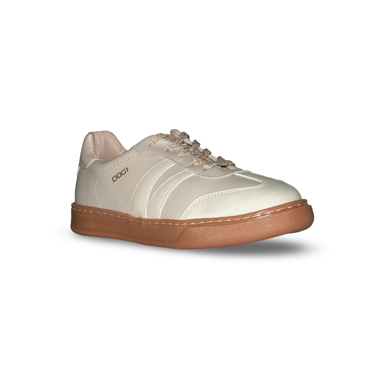 Foto 2 pulgar | Tenis Dogi De Moda Para Niña Color Crema