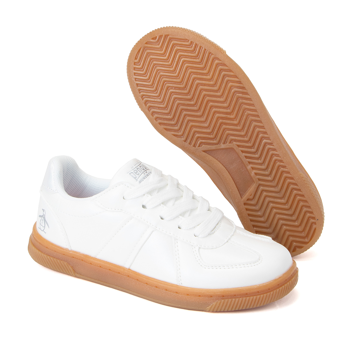 Foto 2 pulgar | Tenis Original Penguin Style Dona Blanco Tornasol Para Niña