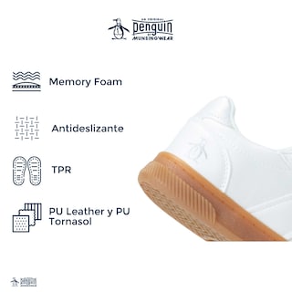 Foto 5 | Tenis Original Penguin Style Dona Blanco Tornasol Para Niña