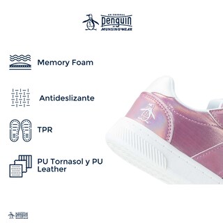 Foto 4 | Tenis Original Penguin Style Dona Rosa Tornasol Para Niña