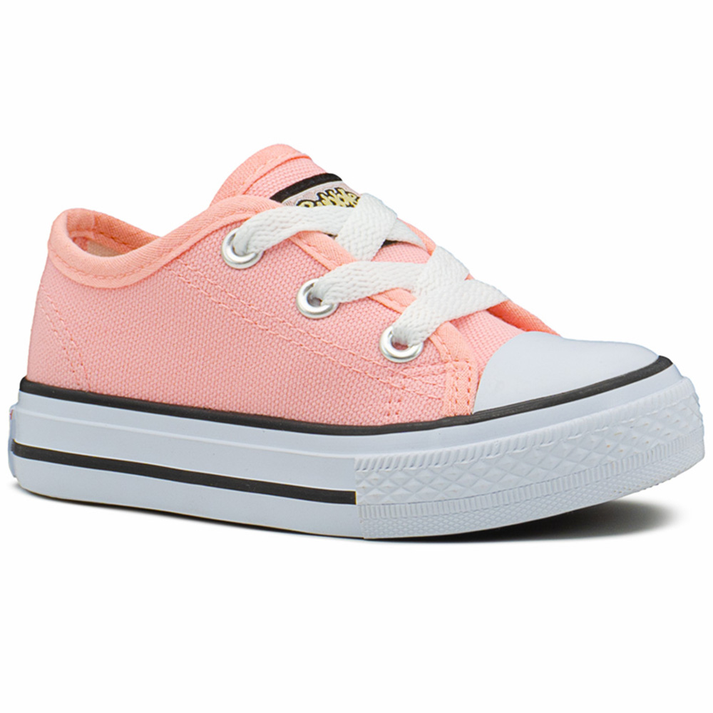Foto 2 pulgar | Tenis Bubble Gummers Harry Choclo Lona Rosa Para Niña