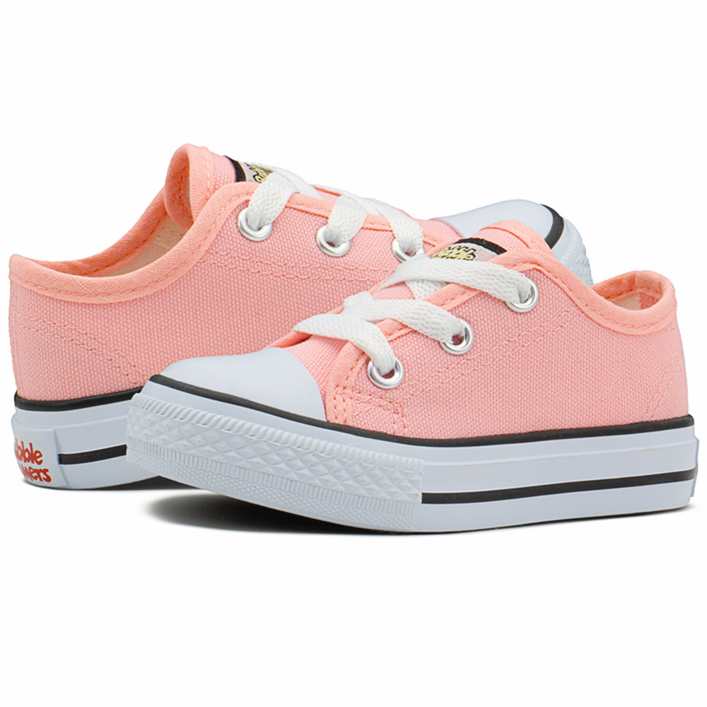 Foto 5 pulgar | Tenis Bubble Gummers Harry Choclo Lona Rosa Para Niña