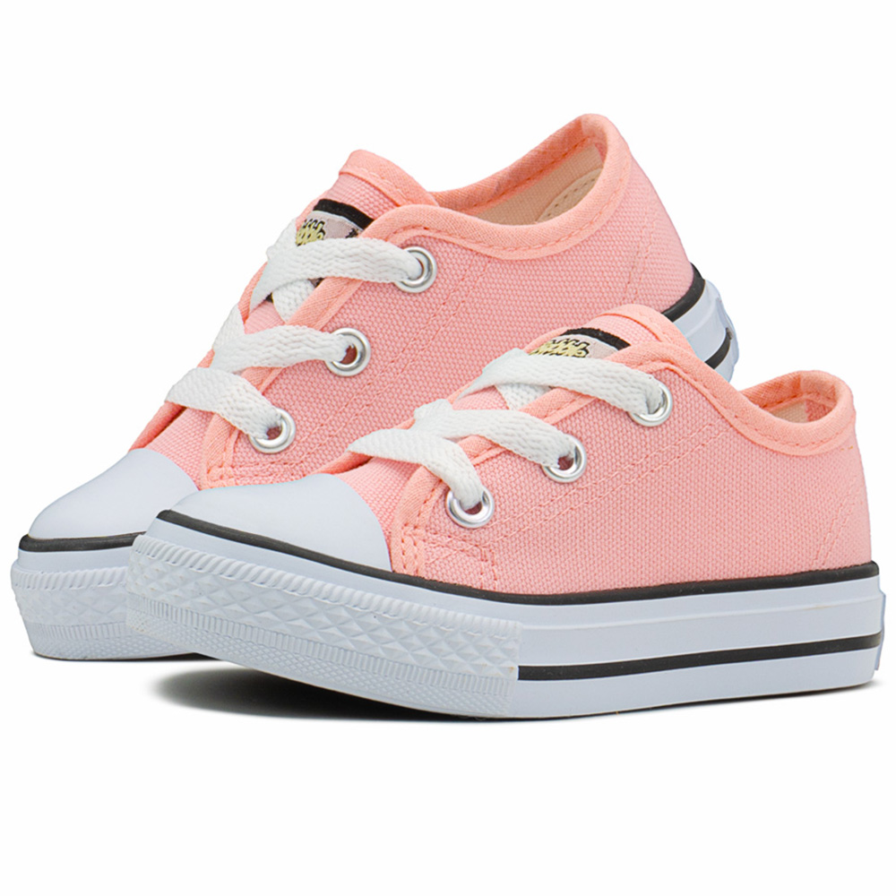 Foto 6 pulgar | Tenis Bubble Gummers Harry Choclo Lona Rosa Para Niña