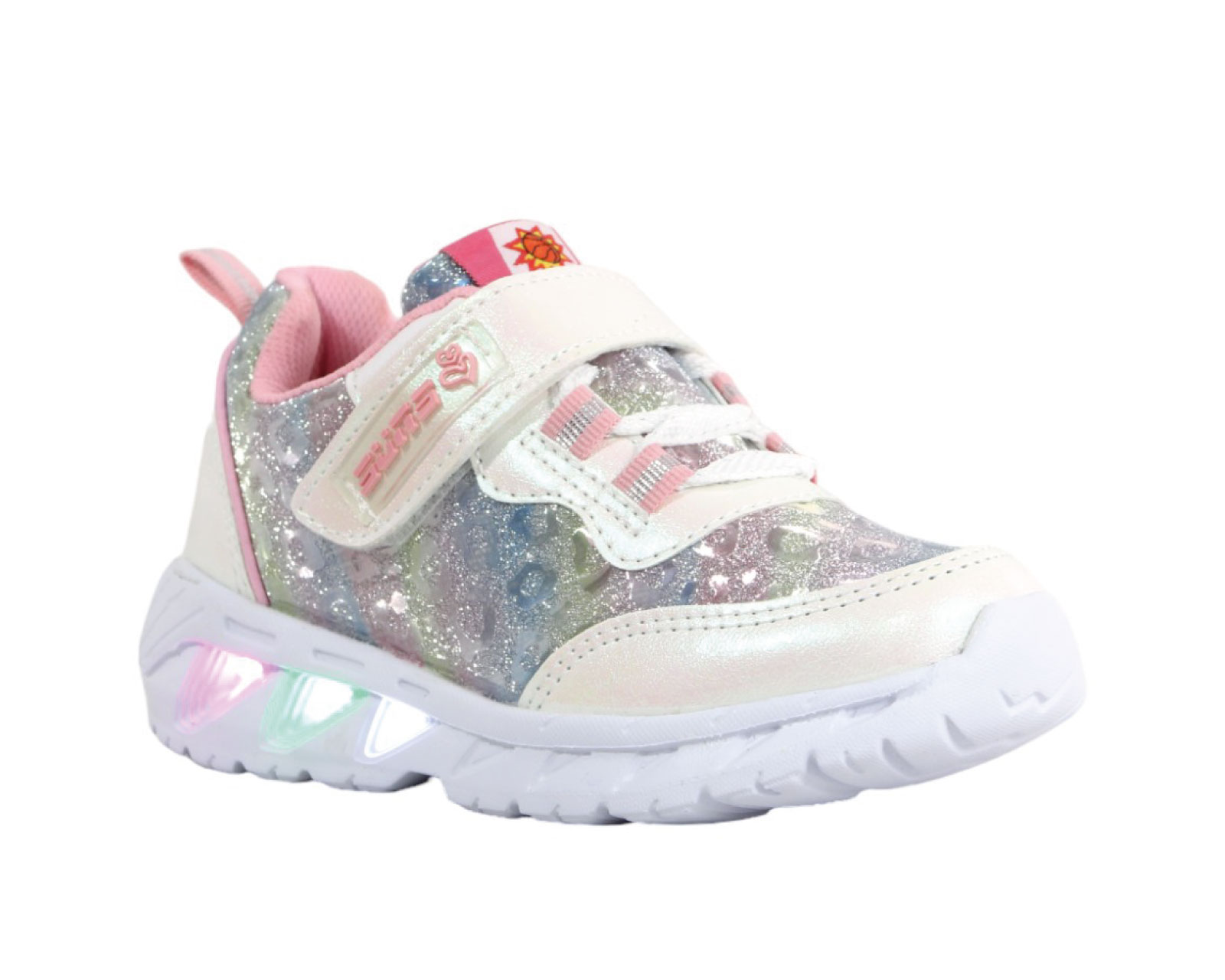 Foto 4 pulgar | Tenis Niña Suns 524f Blanco/rosa