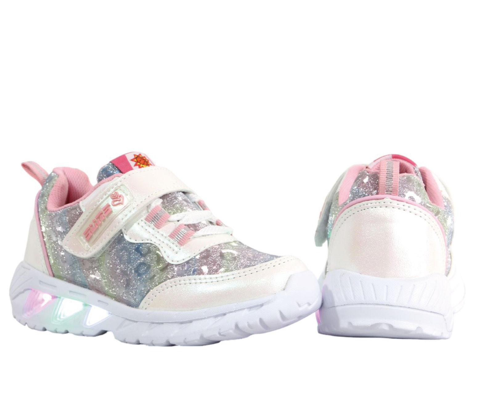 Foto 4 | Tenis Niña Suns 524f Blanco/rosa