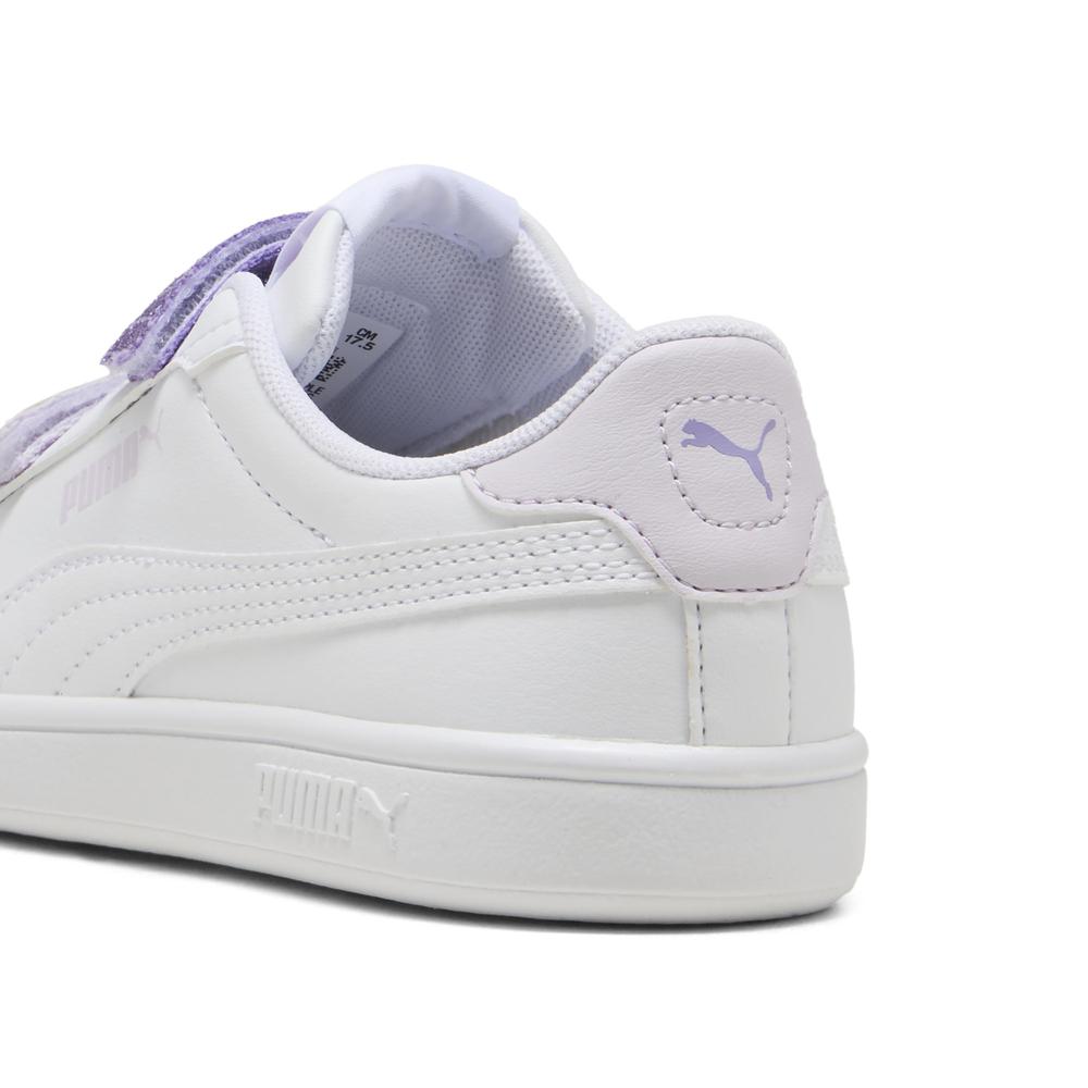 Foto 6 pulgar | Tenis Puma Smash 3.0 L Glitter Para Niña Blanco