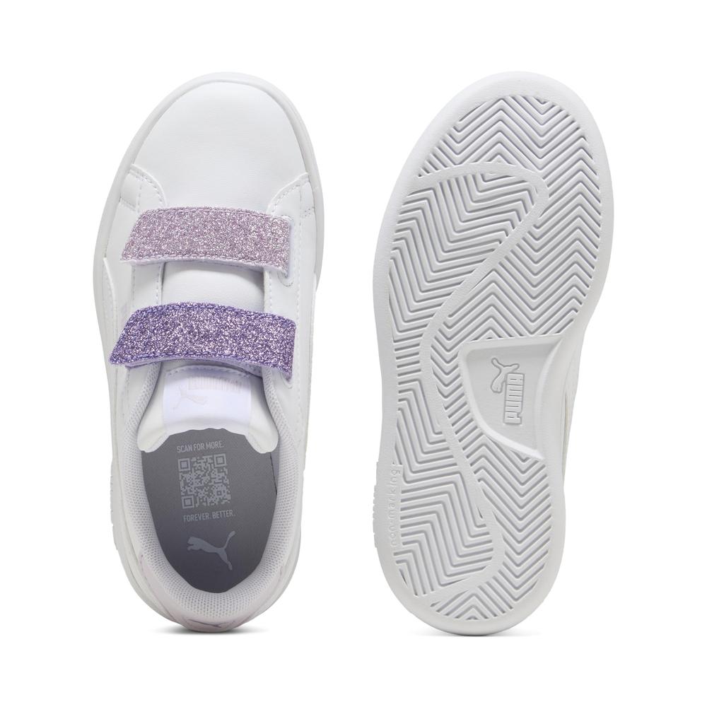 Foto 7 pulgar | Tenis Puma Smash 3.0 L Glitter Para Niña Blanco