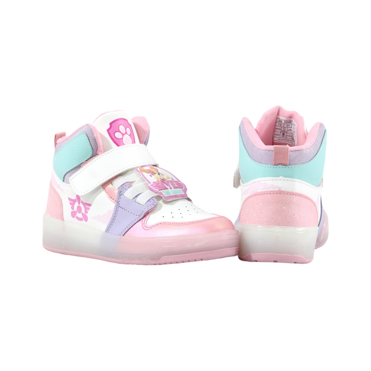 Foto 5 pulgar | Tenis Niña Paw Patrol Tropicana Pw333547st Bco