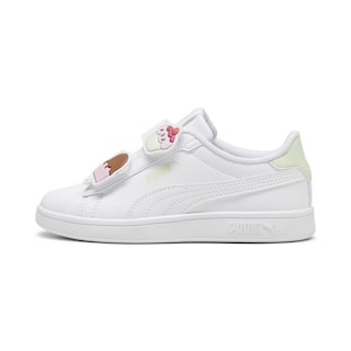 Foto 1 | Tenis Puma Smash 3.0 Badges V Ps Infantil Para Niña Blanco