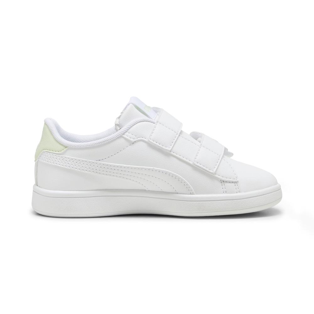 Foto 2 | Tenis Puma Smash 3.0 Badges V Ps Infantil Para Niña Blanco