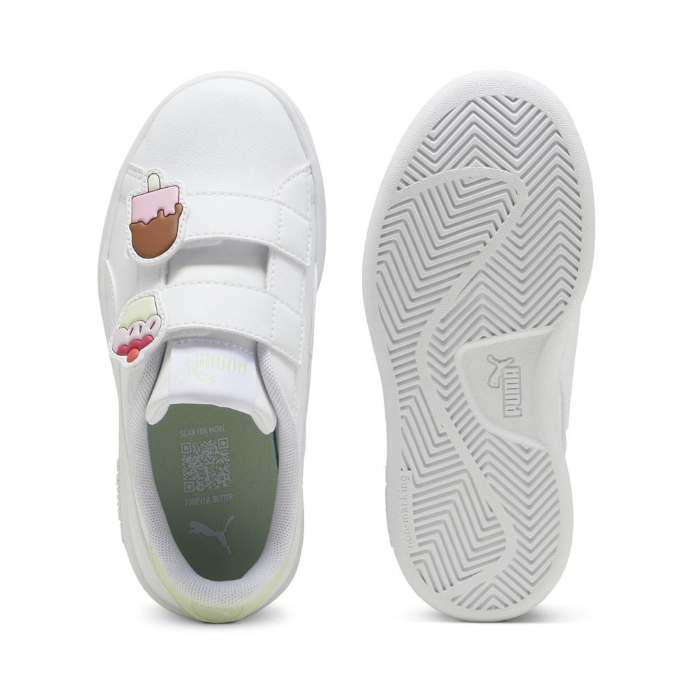 Foto 6 | Tenis Puma Smash 3.0 Badges V Ps Infantil Para Niña Blanco